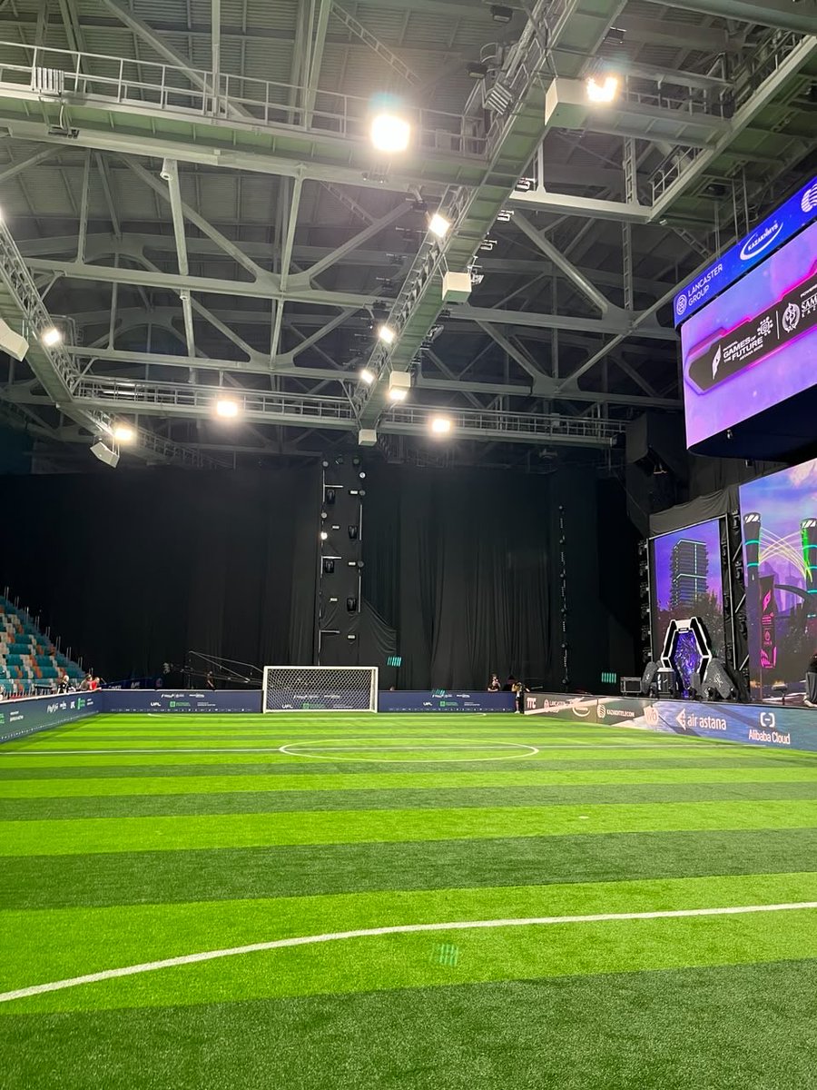 KrowmxEsports's tweet photo. ¡El escenario está listo!🏟️🇰🇿
Aquí disputarán Uli y Divine, junto a Quetzales MX, los partidos de fútbol phygital en los #GamesOfTheFuture
¡Chulada! 🤩
#GOTFAstana2026 https://t.co/vcPyBQw2EF