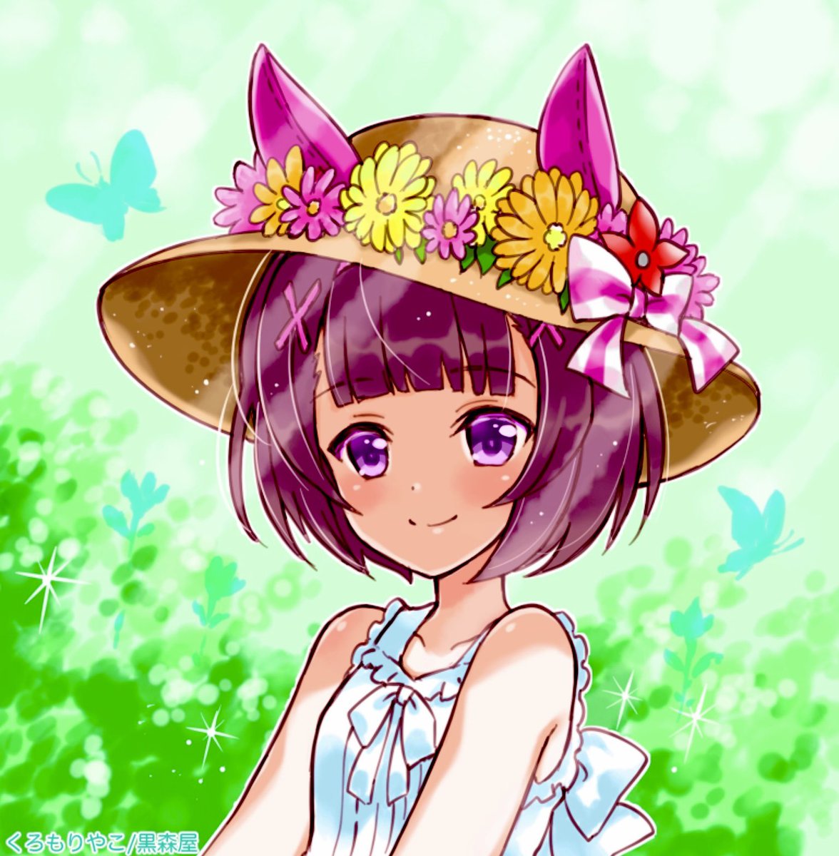 kuromoriya3's tweet photo. 夏休み👒ニシノフラワーちゃん♪😉💐 https://t.co/VXBSbt8Cuq