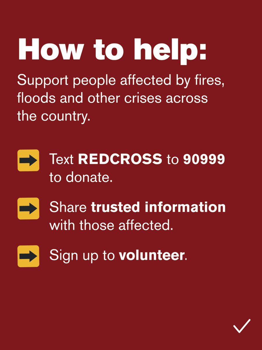 RedCross's tweet photo. Thousands of families across Spokane County are facing uncertainty after devastating wildfires forced widespread evacuations.

More than 65,000 people have been forced to leave their homes as fast-moving fires have burned over 7,700 acres and destroyed hundreds of homes. Hundreds of dedicated Red Cross disaster volunteers are on the ground, providing safe shelter, meals, emotional support and essential resources to those affected.

If you or someone you know has been impacted, here are resources to help you stay informed, get support and find ways to help.