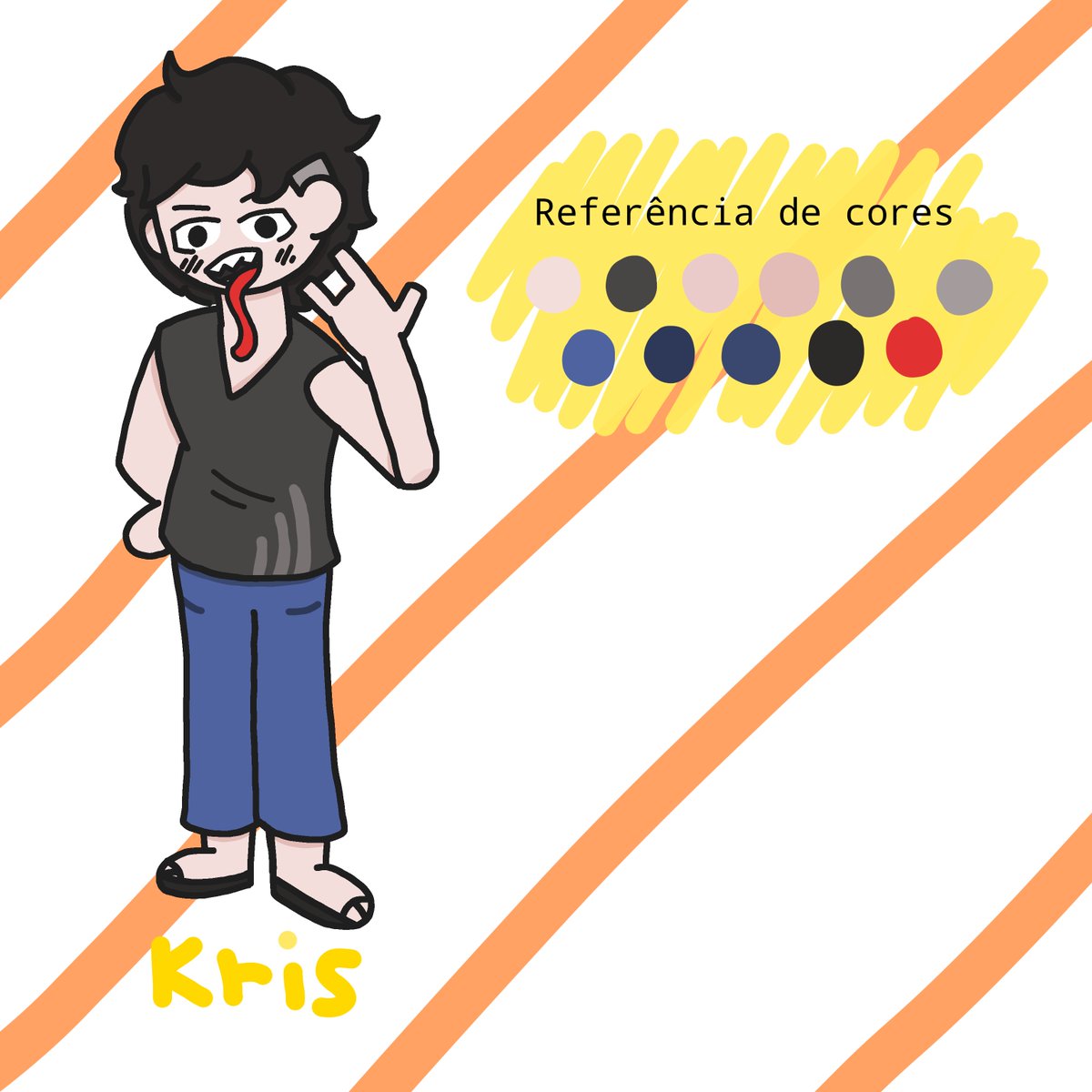 KrisNewzArts's tweet photo. Essa é a minha oc e sua referência de cores, desenhem a vontade, pode nsfw e pode sfw minha com alguém me dando uma coxinha KSKSKSKSK

Aproveitem essa [imagem colorida]. Bom dia, boa tarde ou boa noite [ou boa 24 horas do seu dia!!] 

Seguem desenhando!! https://t.co/qScdbR2SWC