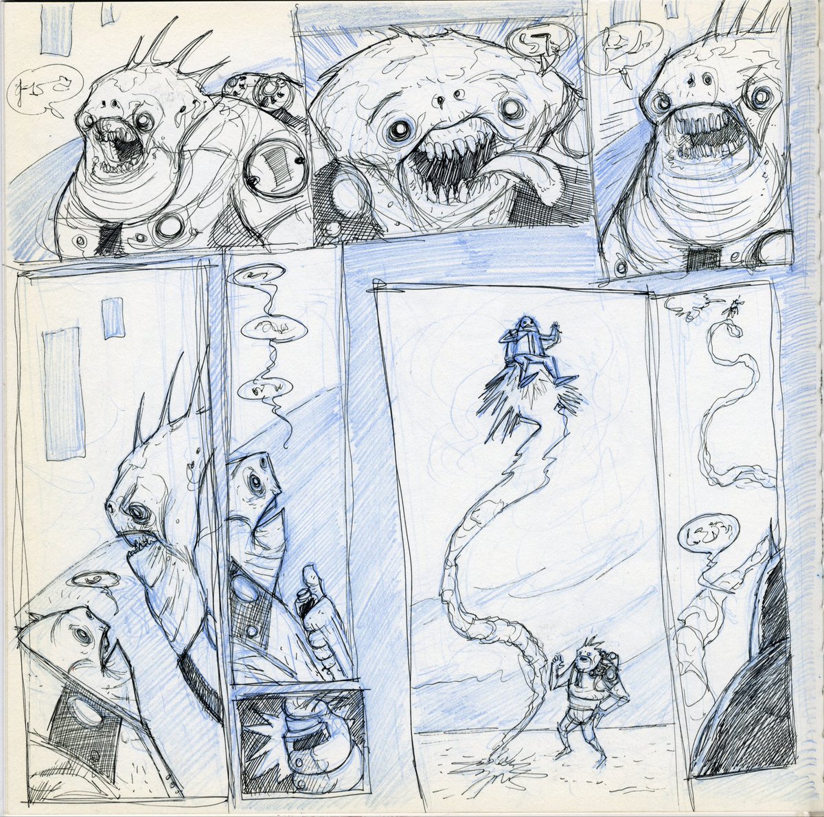 pecks13's tweet photo. ‘Sketchbook Series’
Page six…”fly away!” from my old sketchbook, ‘SF’. 
Pencil and gel pen on paper.
Wishing you all a wonderful week ahead!

#sketchbookart #sketching #characterdesign #pencildrawing #pendrawing https://t.co/s9VAlqxz1q