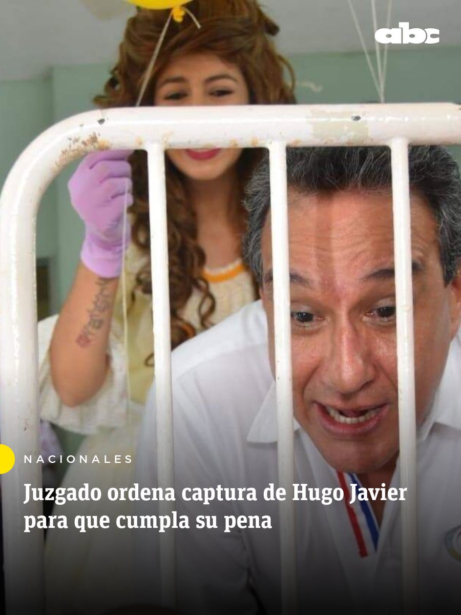 ABCDigital's tweet photo. Un juez ordenó la captura de Hugo Javier González, condenado a 10 años, para que cumpla su sentencia. 

La medida también va sobre otras cuatro personas sentenciadas en la causa “obras fantasmas”, por el perjuicio de G. 5.105 millones a la Gobernación, en tiempo de pandemia.

📲Leé más: https://t.co/hAsRGz68Bd