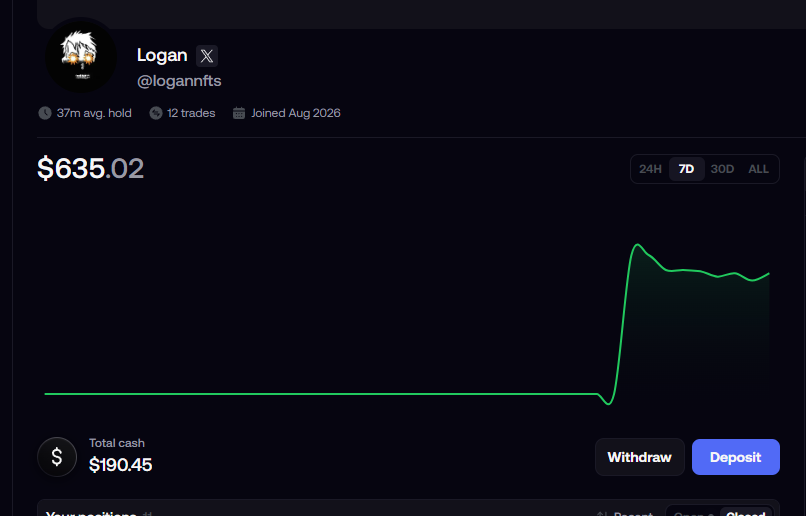 LoganNfts's tweet photo. Just opened my first fomo account. Havent traded in over a year but I'll still out trade @thokani https://t.co/qYZNNJN7V3