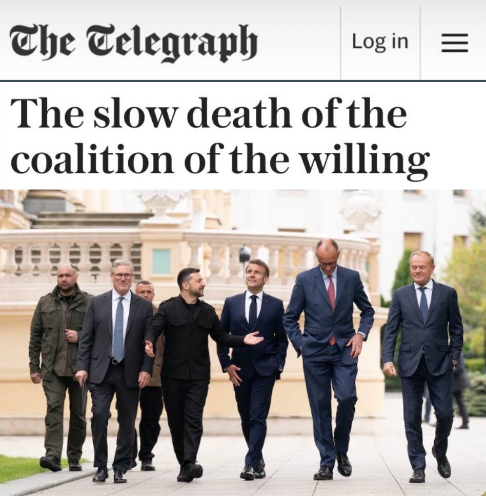 felix333russia's tweet photo. The "coalition of the willing" is dying – quietly, slowly, and without a funeral. Starmer's gone. Macron's on his way out. And Merz? He can't carry Ukraine alone. The empire's proxy just lost its sponsors. 😅 #Ukraine #Coalition #Europe #TheRussianSpring https://t.co/OOgelkWUpG