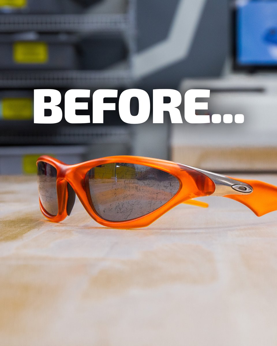 fuselenses's tweet photo. Swipe to fix these vintage Oakleys https://t.co/elZfcSM1tQ