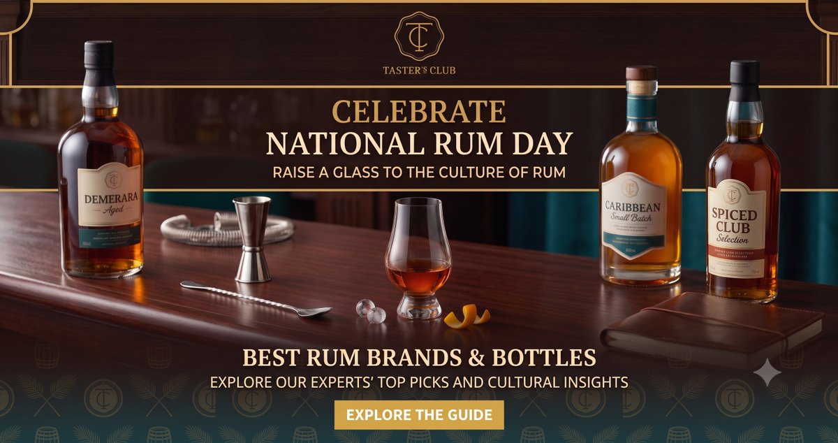 TastersClub's tweet photo. It's #NationalRumDay! 🥃 Here are 10 expert-picked bottles worth sipping this year 👇 #TastersClub #RumLovers
https://t.co/oDUyNaKSi8 https://t.co/edmrvf5JL7