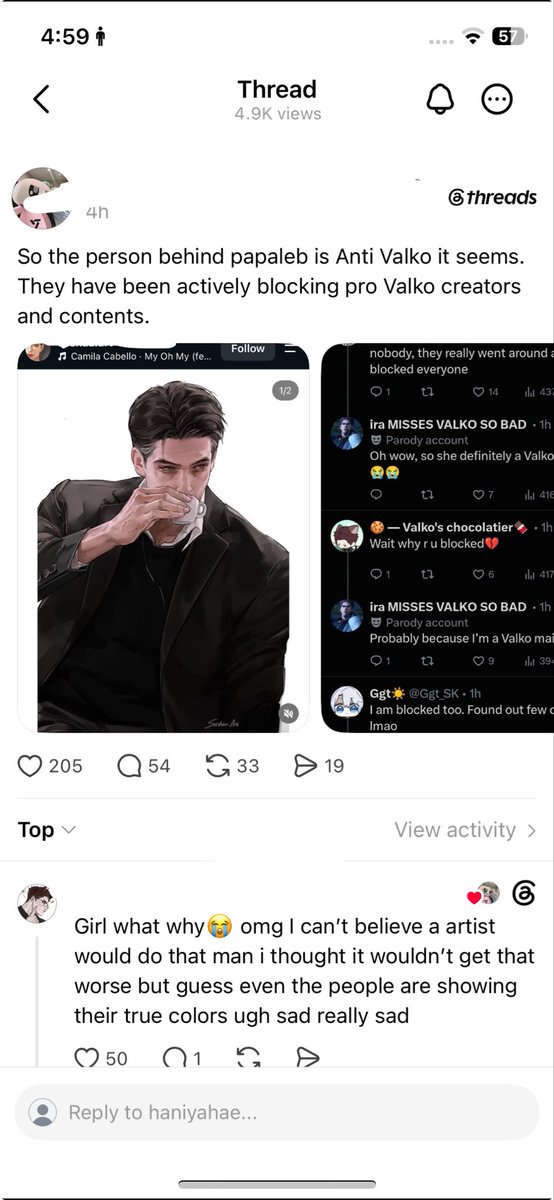 1Simp4QinChe's tweet photo. On another day of THAT side that can’t respect ppl 🐺fans are going after
the artist who drew the iconic papaleb art for curating their space and blocking them. They srsly never stop harassing ppl for having them blocked beforehand or have them on their dni. U ppl are so.... https://t.co/xxI1CcCj5Y