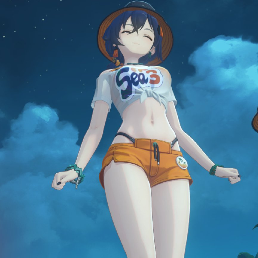 AlekirserVA's tweet photo. gacha games are so funny because realistically belle is like a D cup woman in real life but because everyone around her is an hourglass titty monster she looks small ; o ; https://t.co/WlvY662FfS