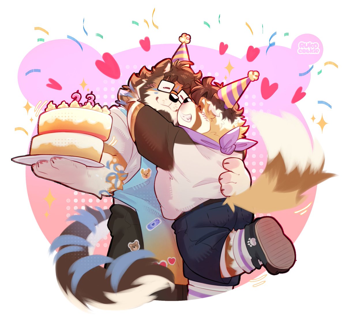 rukocooki's tweet photo. Birthday art! https://t.co/VNIR0BznFv