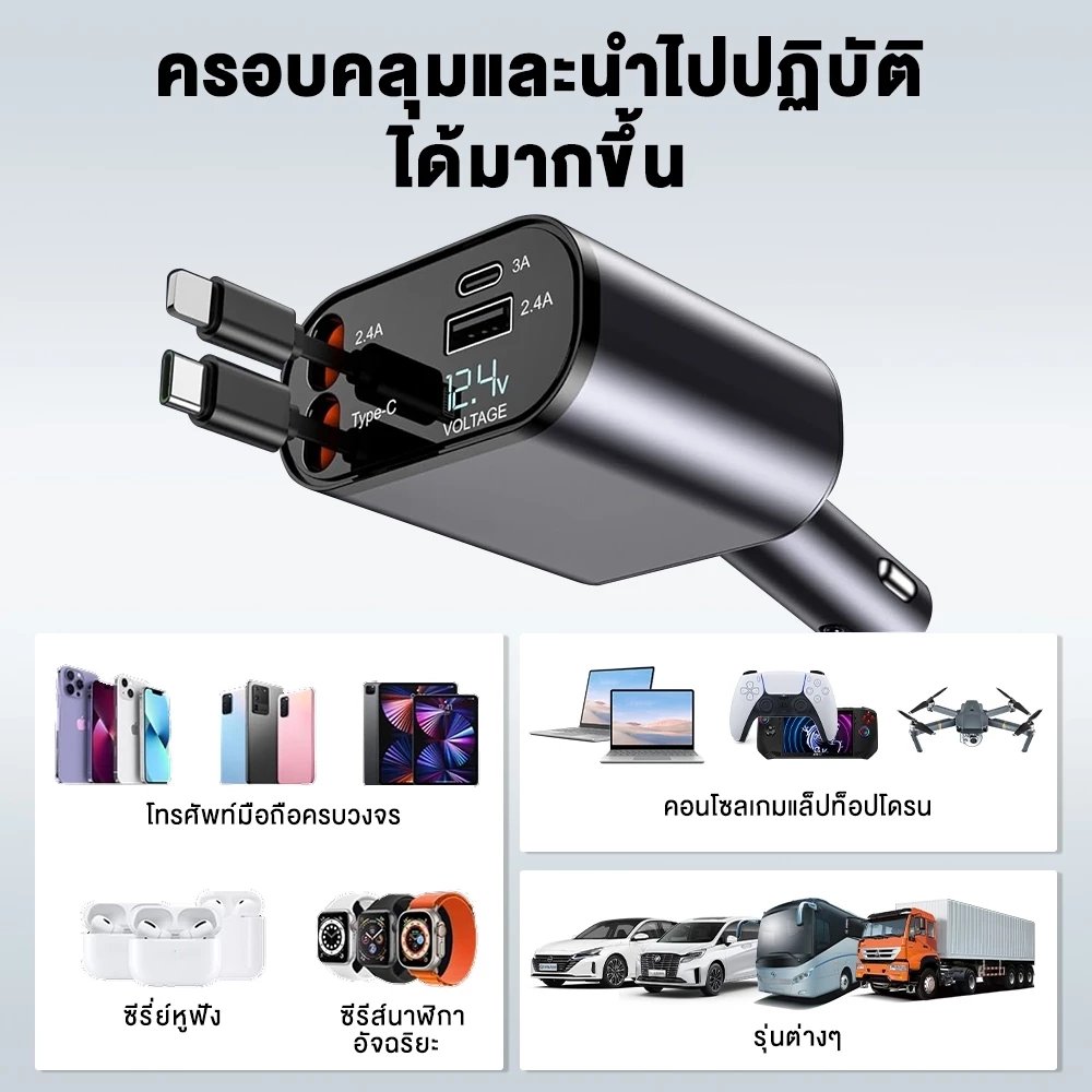 Tt3epl's tweet photo. พิกัด 📍https://t.co/0hvGvCQnyv
⚡ ชาร์จไว ไม่ต้องรอนาน! 🚗🔋
ที่ชาร์จในรถ 4 IN 1 PD 120W สายชาร์จในตัว ใช้ได้ทั้ง iPhone / Android / Type-C
✨ เครื่องเดียวครบ จบทุกการเดินทาง พร้อมส่ง! 📦💯

#รีวิวของใช้ในรถ #รีวิวบอกต่อ https://t.co/dMbw8UG4Sa