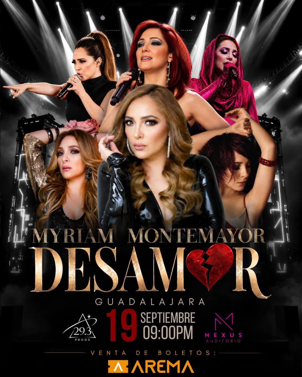 pax_pax's tweet photo. @MyriamMonteCruz  en #Guadalajara con su gira #Desamor tendrá como invitada a @LetyLopezMusic  @deprimeramano @vayavayatv @alejandrozradio https://t.co/kbIaMkE9iZ