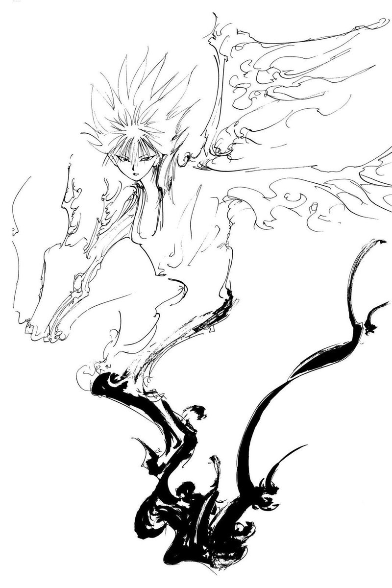 DomiRizu's tweet photo. It has always amazed me how beautiful Togashi's illustrations are https://t.co/ZoT0zvgyKH