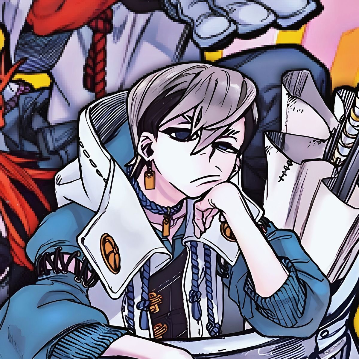 torochiiii's tweet photo. I love Zanka and I also love his choice in earrings https://t.co/AzddufYvtx