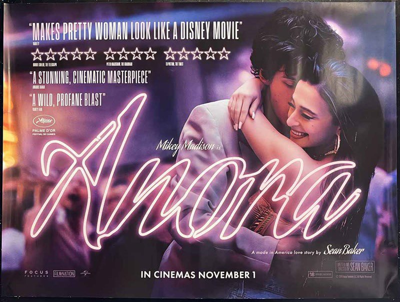 BadGuy1g's tweet photo. Anora (2024)
Tone: Wild, Chaotic, Heartbreaking

A romantic comedy-drama following a sex worker from Brooklyn who gets a fairy-tale chance when she impulsively marries the son of a Russian oligarch—only for his family to try and undo it. https://t.co/LJA2RNy4qI
