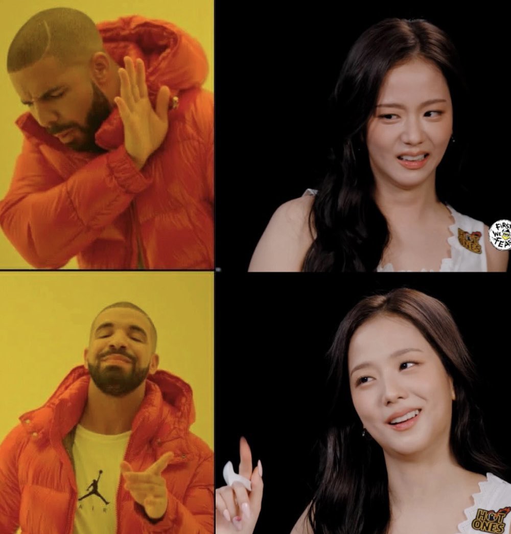 edixposts's tweet photo. famous drake meme updated by kim jisoo https://t.co/XWjyjDcKO6