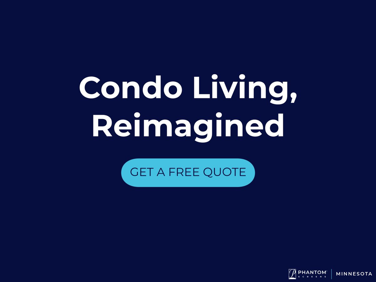 MNScreens's tweet photo. Living in a condo doesn’t mean you have to miss out on the outdoors. 🌅 This high-rise project shows how Phantom Screens can be customized to let in fresh air without compromising on luxury design.

#minnesota #phantomscreens #architecture #interiordesign #outdoorliving https://t.co/lHrdOVqt5F