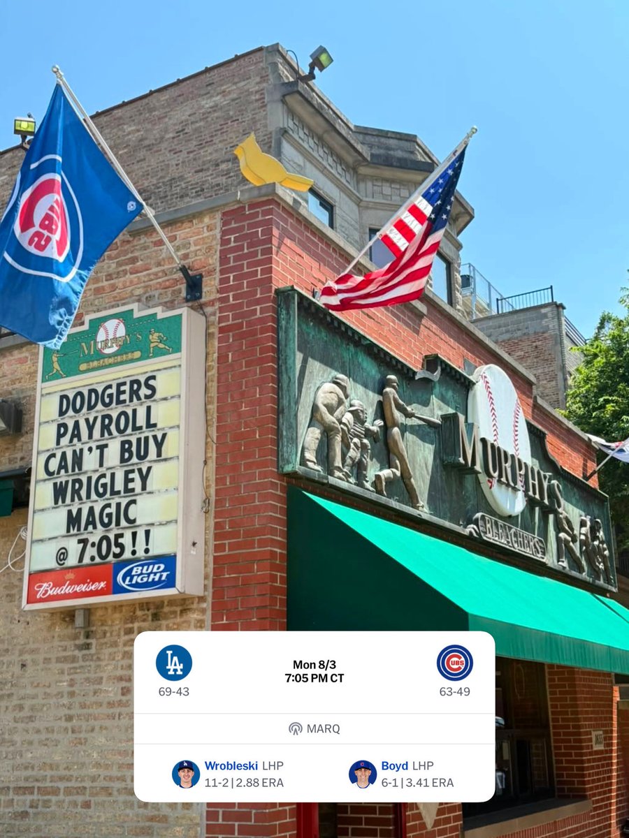murphysbleacher's tweet photo. 🗣️ One more time for the people in the back 🗣️

#dodgers #cubs at 7:05 https://t.co/224mgF1o0D