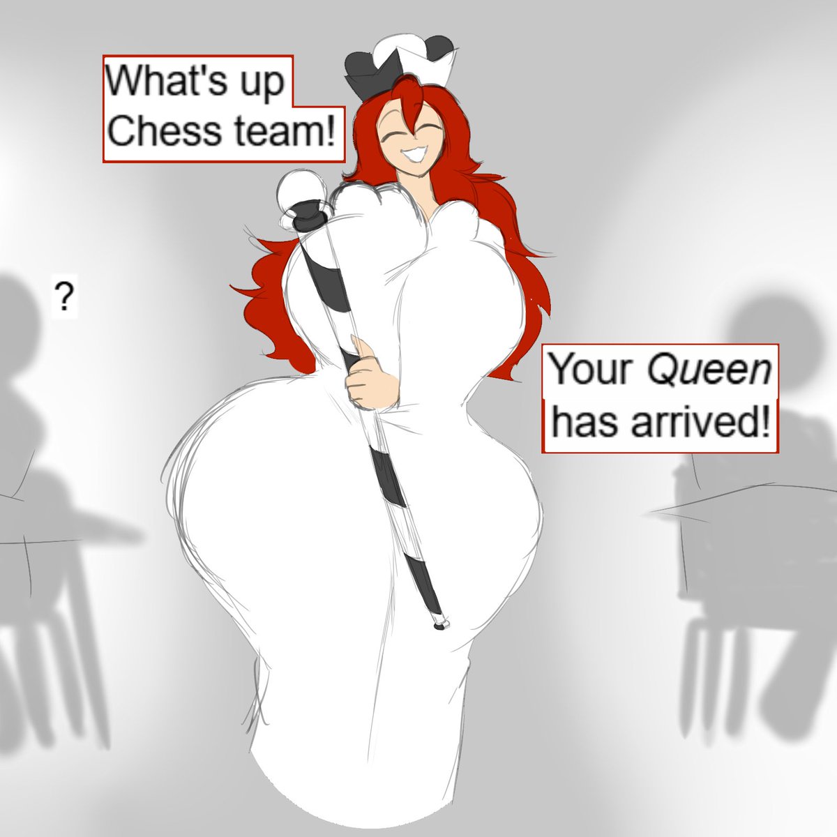 DocDongus's tweet photo. i dont think she knows this isnt the kinda game you cheer for.... but i dont think shed care either https://t.co/QLLeiaUgG3