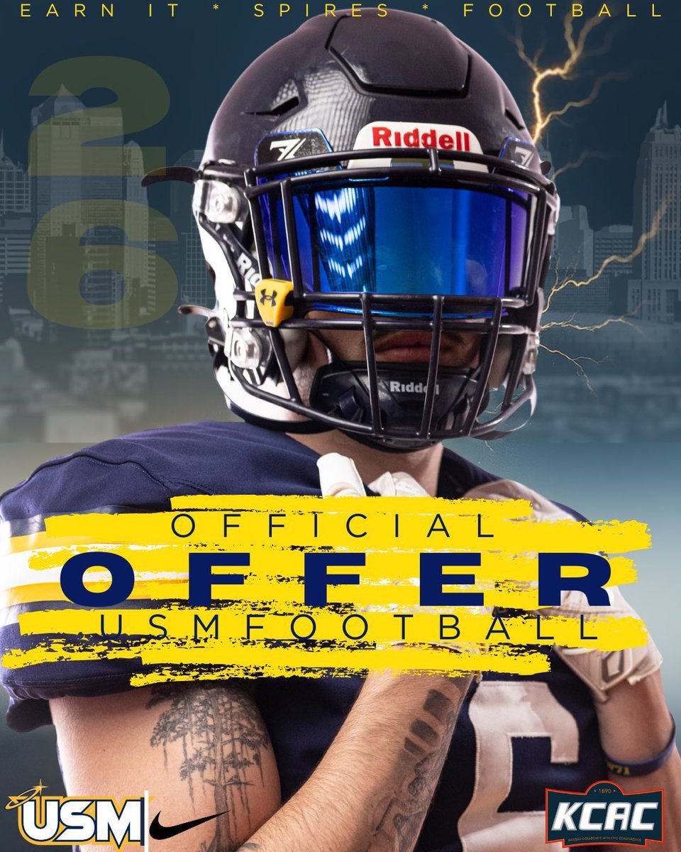 MaxAmren27147's tweet photo. I am extremely thankful to receive an offer from @Spire_Football!!! @coachfern5 @taycalvert @CoachJR__ https://t.co/GnWkfNIjVd