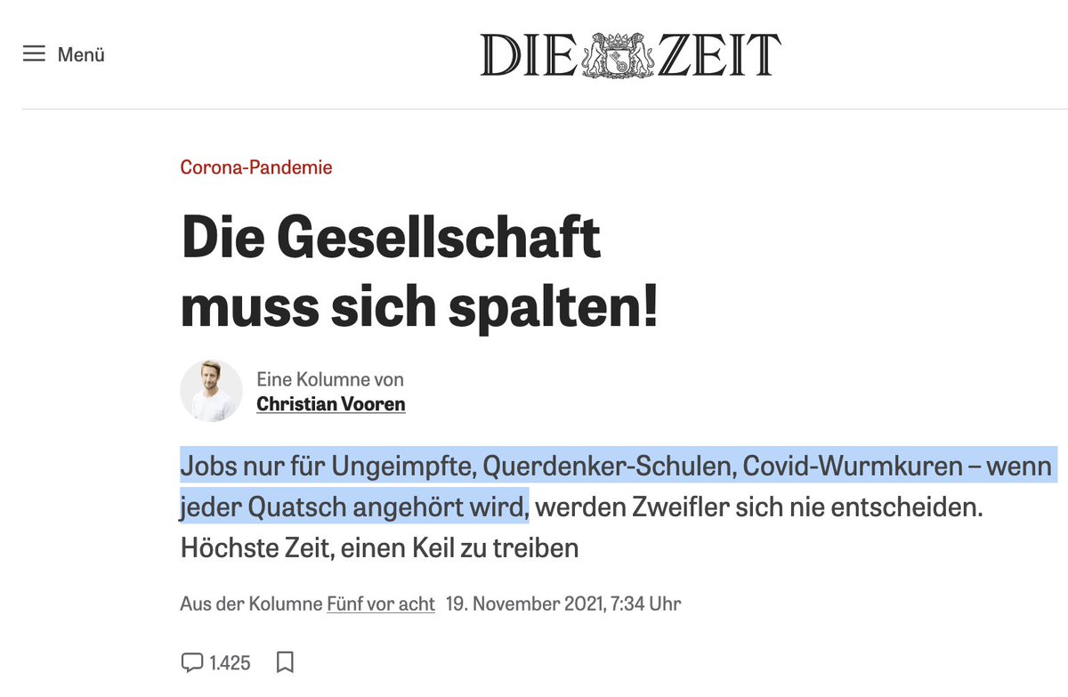 KlocknerMarcus's tweet photo. Hier Erkenntnisse zur Wirksamkeit von Ivermectin... und da die "Expertise" des ZEIT-Journos: "Jobs nur für Ungeimpfte, Querdenker-Schulen, Covid-Wurmkuren – wenn jeder Quatsch angehört wird,"  Die "Wurmkur" war offensichtlich erfolgreich (was man damals schon wissen konnte...) . https://t.co/VHMSZibaKp