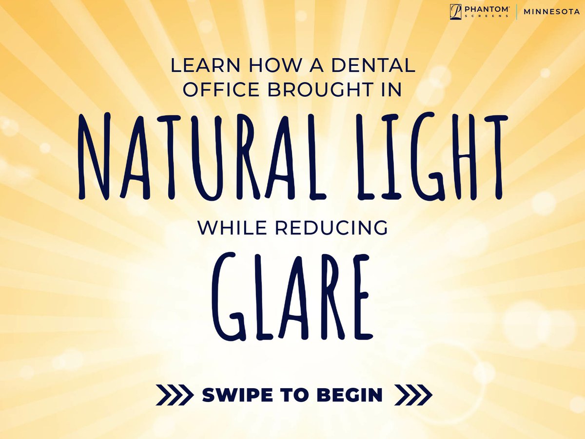 MNScreens's tweet photo. In this dental office, patients loved the natural light from the large windows, but not the glare when the sun is low in the sky. Luckily, with a click of a button, the motorized screens can come down! 👍

Learn more: https://t.co/8FsN3PIV5H https://t.co/nt4tXE3k7Y