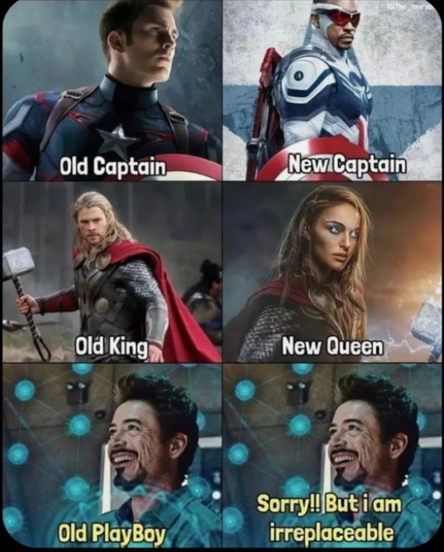 Hansonsmiz's tweet photo. The Irreplaceable King of the Avengers. 
 MCU greatest old ball. 🥷 https://t.co/pPDoqMByH2