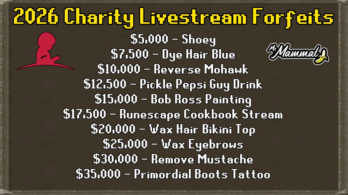 Mr_Mammal's tweet photo. Excited to announce my 2026 Charity Livestream!
📅Saturday, August 8th, 2026
⏰Noon CST
❓St. Jude Children's Research Hospital
🔗https://t.co/2yTeCda23S https://t.co/aqa9chZB7O