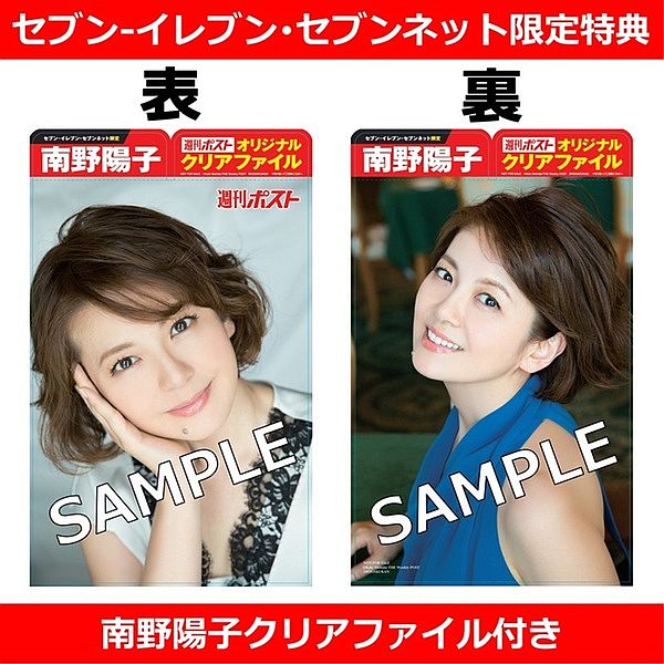 南野陽子さんのクリアファイル付き「週刊ポスト」 通販のセブンネット
