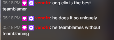 nukeclips's tweet photo. Veno says Clix is really good at team blaming without actually sounding like it 👀 https://t.co/oo3b3cBNNJ