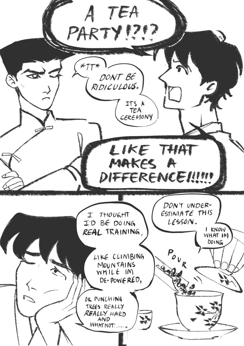 anfuaruuu's tweet photo. AU
a lesson in tea (jon learns to controls his powers through dami’s lessons)
.
#supersons #jondami 

(1/3) https://t.co/Wm7GXjI1Vp