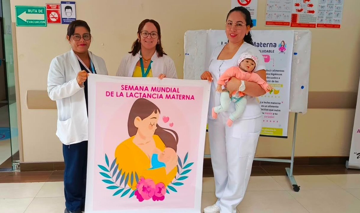 IESS_Manabi's tweet photo. #IESSteCuida | El Centro de Salud C Materno Infantil de Bahía de Caráquez fortaleció los conocimientos de usuarios y servidores sobre los beneficios de la lactancia materna 🍼 y los cuidados de la madre durante el postparto y la lactancia. 🤱 https://t.co/prZN5DRYBM