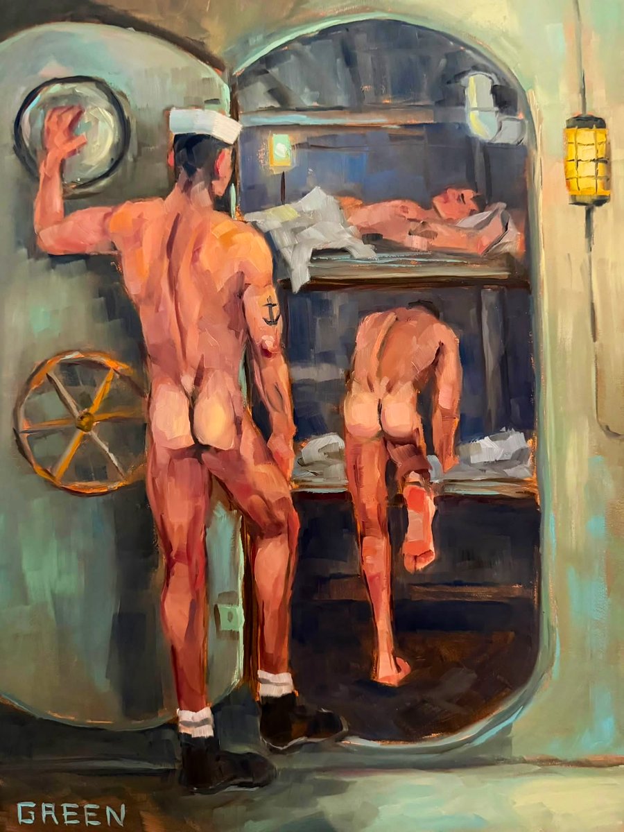 j2rsx's tweet photo. Dan Green 

"Hot Racking”, 12” x 16, Oil on canvas. Original and Prints are available. 

https://t.co/54oIPm0pmI

#gayart #nudemaleart #queerart https://t.co/pkcDIuxv2J