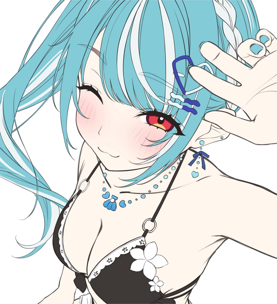 kiaoekaki's tweet photo. 水着らむちの色ラフの一部置いておきます https://t.co/oUiZgxwQVL