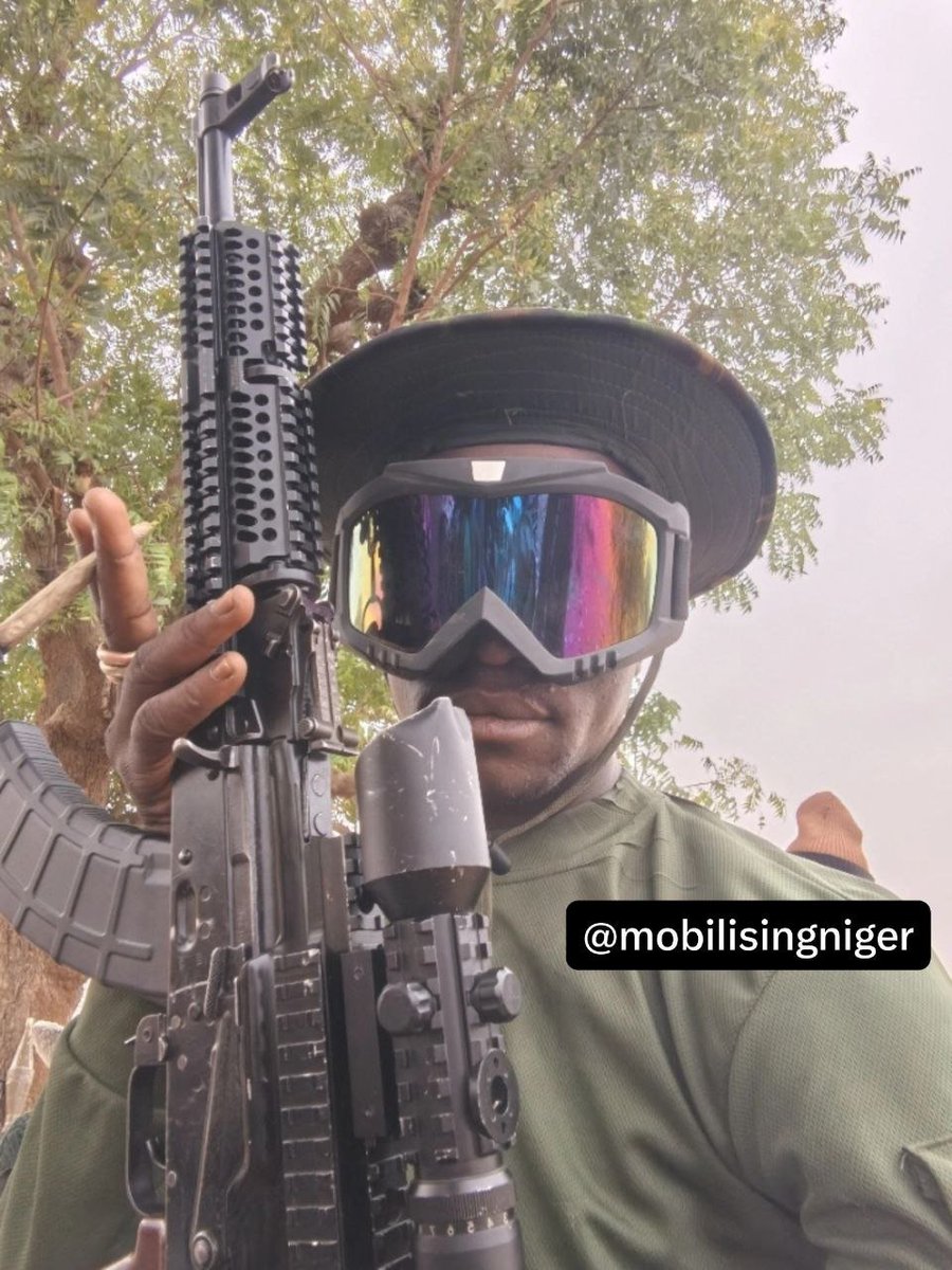 scope_360_media's tweet photo. Katsina Notorious bandit kingpin Sani Nagge is back on Tiktok after many months of silence. Sani Nagge is also holding a Chinese type 56 AK pattern semi-automatic rifle, with about 10 -12 magazines on him. https://t.co/45ushfU3vk