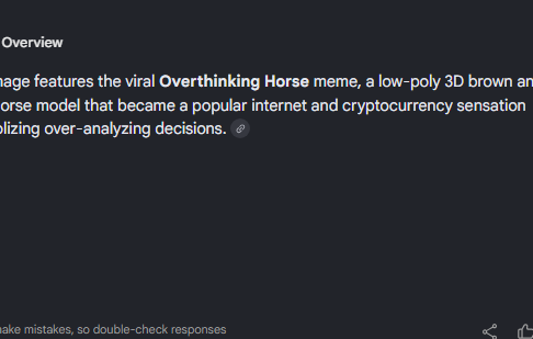nifdev1's tweet photo. This horse called "Overthinking Horse" is going insanely viral on X and Tiktok

There are thousands of viral videos

https://t.co/KK8x3dnMlA https://t.co/Btotaa2jNc