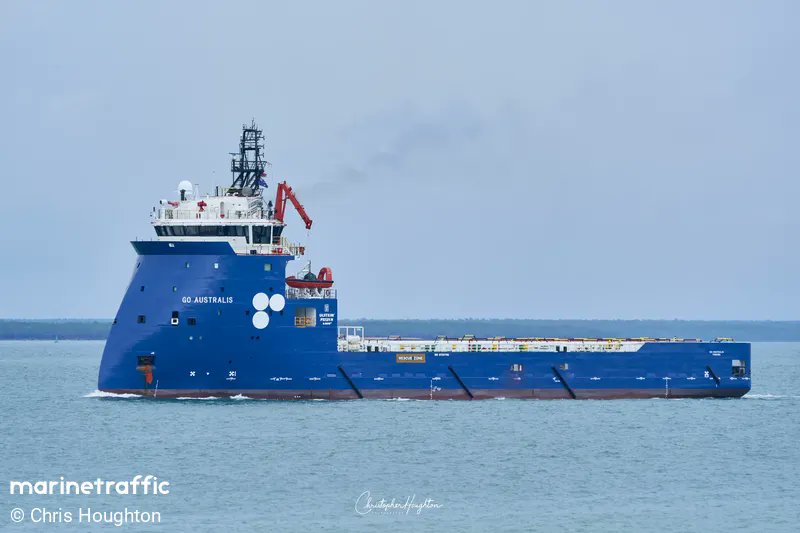 RumoaMarte's tweet photo. Atualização: SHIP 40, Esta sendo rebocada pelo Normand Ranger e Skimmer Tide, Viajando a 3 nós é esperado que Cheguem a oeste da Austrália entre 11 e 12 de agosto.

#Starship40
#Voo13
#spacex https://t.co/6qKwlVVUX2