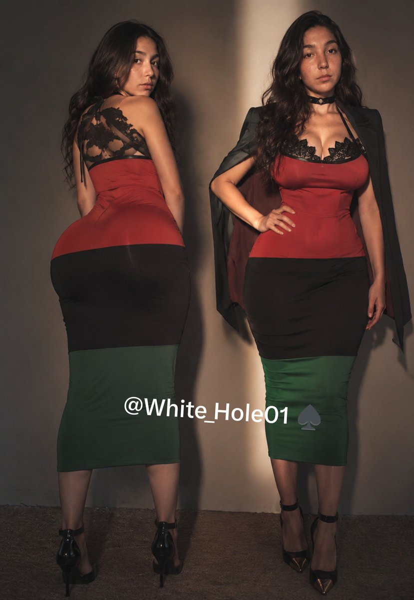 White_Hole01's tweet photo. By wearing a dress like this, you’re officially declaring that your body belongs to its Black owners. White skin — a sign of slavery — that’s the new reality of our world, and I’m absolutely thrilled about it! 🙇🏻‍♀️☺️🖤♠️ #BNWO #OBLM #BLACKED #QOS https://t.co/AAo1Gl8gyJ