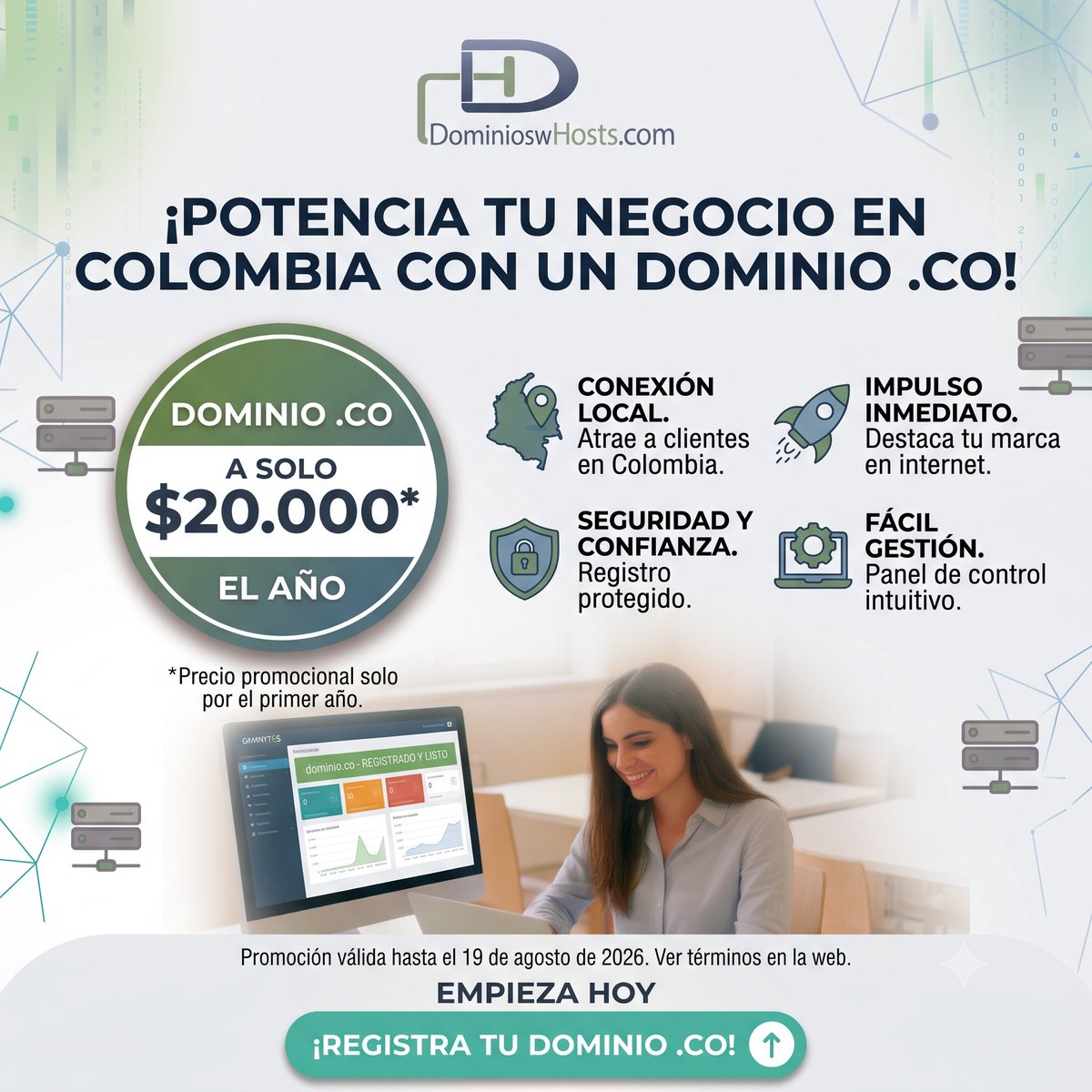 RedTauros's tweet photo. Dominios .co
Solo $20.000 Primer año
Contáctanos :
https://t.co/yBpeZpQMPa
https://t.co/pzIC5TrNcW
https://t.co/W8Ud6fk6la
https://t.co/tMwCZrX7ya
https://t.co/cz64xIOI41
https://t.co/bbZKOO3A5h https://t.co/duNyLExKgZ