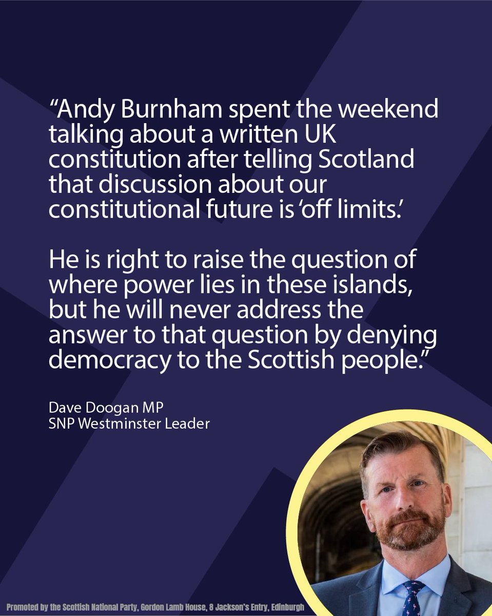 theSNP's tweet photo. 🙋‍♀️ What is the point in writing a constitution for a union of nations if it doesn't set out the way for a nation to leave? Make it make sense.. https://t.co/gNzPxzT1Zy