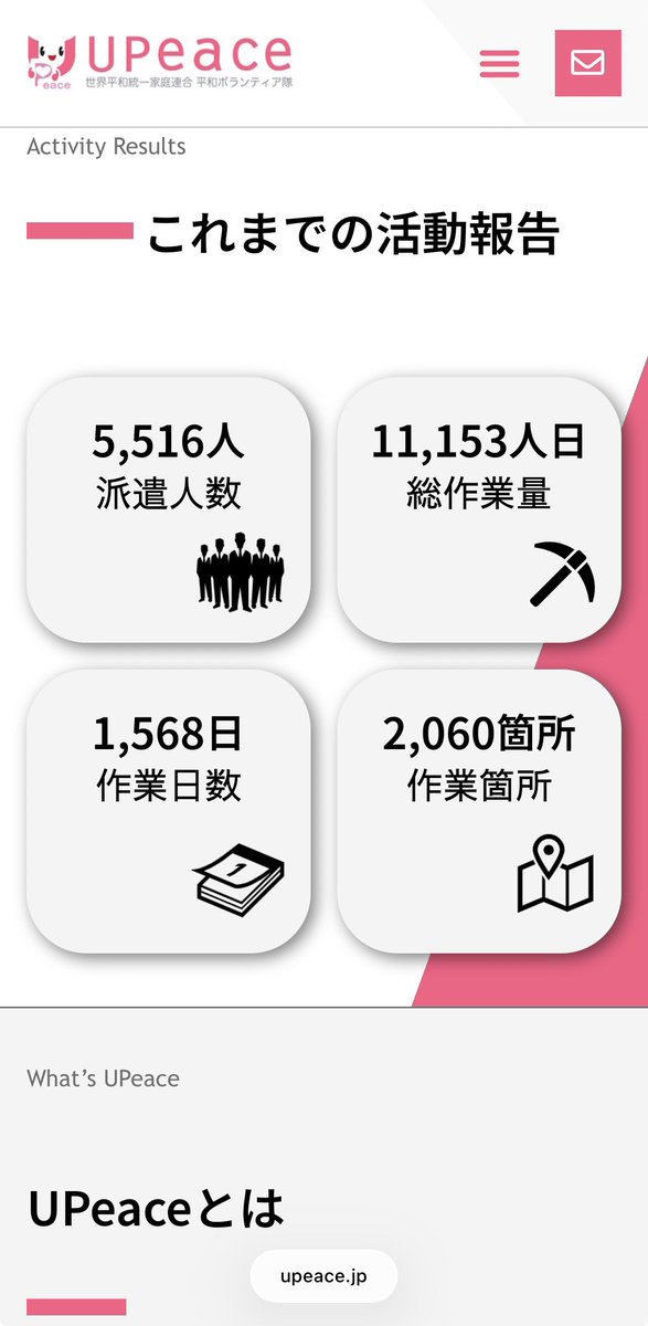 9999DEVIL6666's tweet photo. #統一教会ボランティア
UPeaceの純粋なボランティア活動を叩くのは違うだろってエアリプにエアリプしようか。
じゃあ統一教会は色々な関連団体を通して何十年もどんな事をして何を成してきたんだよ？
伝道対象者となったゲストと先に信頼関係を構築してから伝道してきたじゃないか。それは私の母親がずっとやってきた事だよ‼️
女性連合の活動だって結局は目的が同じだったじゃないか‼️💢
世界平和のための支援って名目で集めた金、その金で建ったアフリカだかセネガルだかの学校も、結局蓋を開けてみたら文鮮明の自叙伝で授業してたんだ‼️
ボランティア活動で集めたその金はどこへ行ってた？
1/10だけ正当に献金して9/10を教団のポッケに入れていた。
ボランティアするなら統一教会やUPeaceの看板背負わないですればいいでしょって言ってる。どうしても背負う必要があるんでしょ？慈善事業を統一教会がしているという実績が作れるから。

全　て　は
　統　一　教　会　の
　　布　教　の　た　め　‼️

それ以外何か目的があった？

ないよ‼️

子供に住宅地凸撃訪問させて「いらない切手やハガキありませんか？」と集めさせ、それを郵便局で換金して献金に回してた話は何人かの元2世から聞いた。

伝道しませんからボランティアさせて下さい？
下心ないからホテル一緒に行きましょうって誘ってくる男みたいだよ。
確かに実際に手を出してこない男かもしれないよ？それでも女は警戒心持って緊張した時間を過ごすよ。
単純に信用できないし、何より不気味で恐怖しかない。
統一教会の関連団体を安易に信じない。
だって関連団体は統一教会だから。