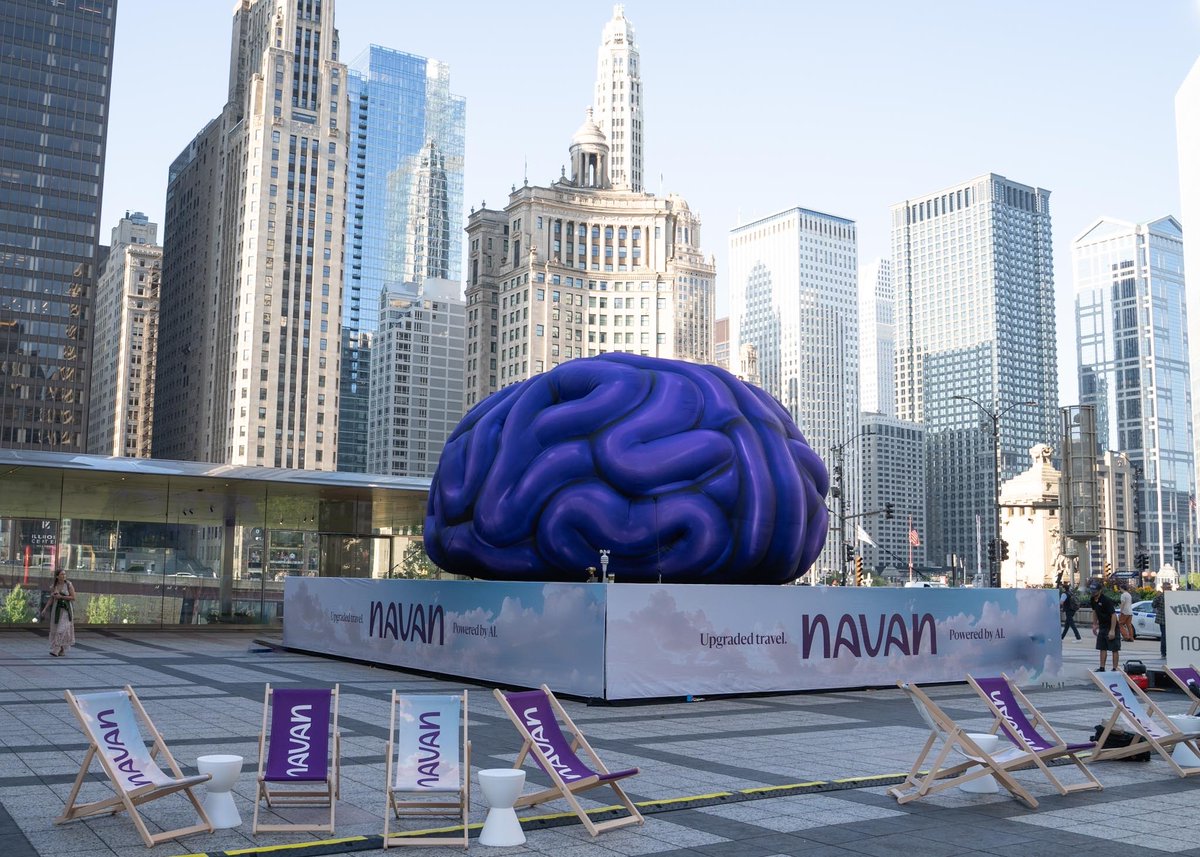 Navan's tweet photo. Hey Chicago,

We're giving out free matcha and cold brew at Pioneer Court today and tomorrow.

Stop by! It's a no brainer 🧠 

#navanatgbta https://t.co/qyTApMP17z