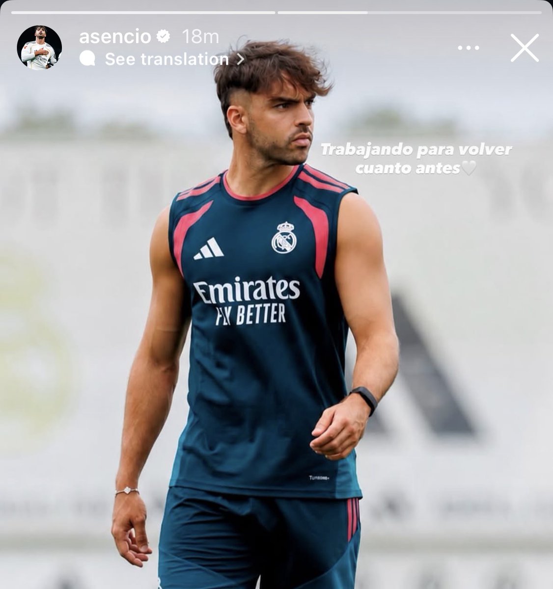 MadridXtra's tweet photo. 🇪🇸 Raúl Asencio: “Working to return ASAP.” https://t.co/1HsAkuBYAf