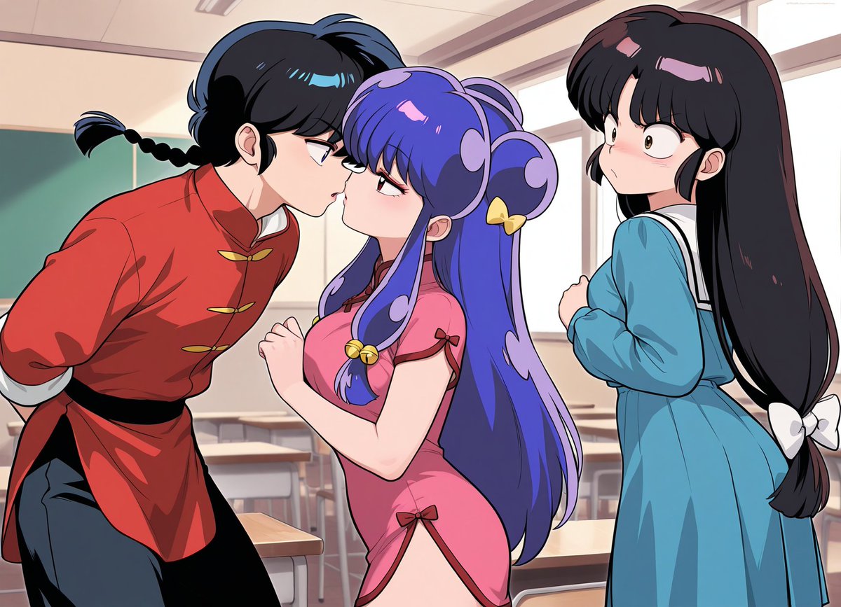 PRCbubu's tweet photo. #anime #ai #aiイラスト #aiart #commissions #kiss #キス #修羅場 #openforcommission #コミッション #かわいい #girl #animeart #aianimeart #animeart
#Ranma1_2 #Ranma12 #RanmaSaotome #AkaneTendou #Shampoo #Ranma #Akane #早乙女乱馬 #天道あかね #シャンプー #美少女

SFW Illustration https://t.co/zcvTk762Xt