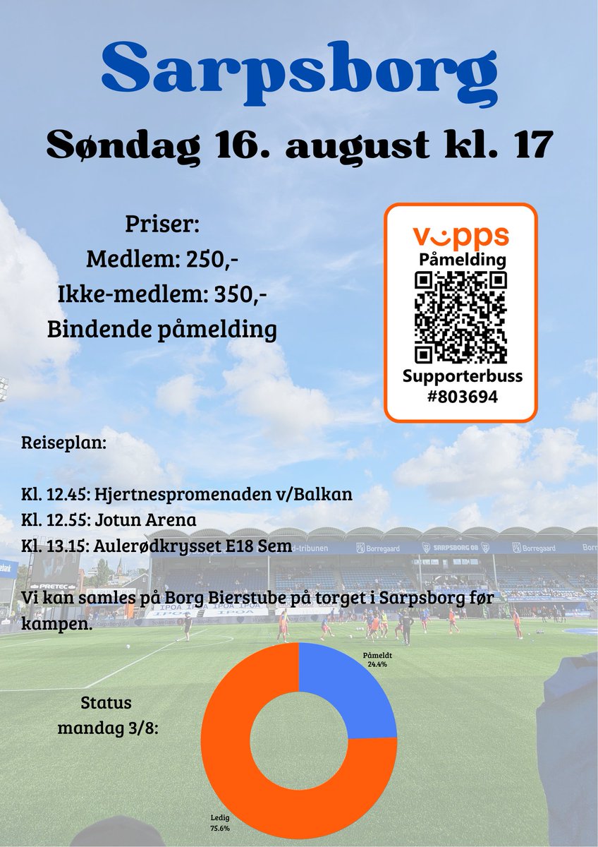 blahvalane's tweet photo. Om 13 dager er det kamp i Østfold igjen med Sarpsborg borte. Vi vil ha med deg på tur for å støtte Guttane. Dette er den siste bortekampen i Eliteserien i "nærområdet" på to og en halv måned. https://t.co/OzsoS1vPOi