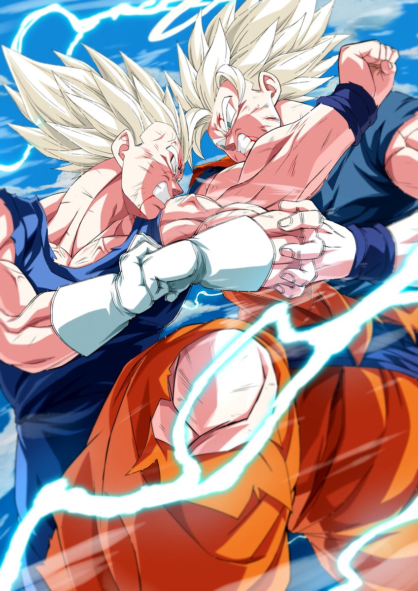 ヤサイ人2さん ドラゴンボール 戦闘民族サイヤ人 魔人ベジータ&超サイヤ人2孫悟空