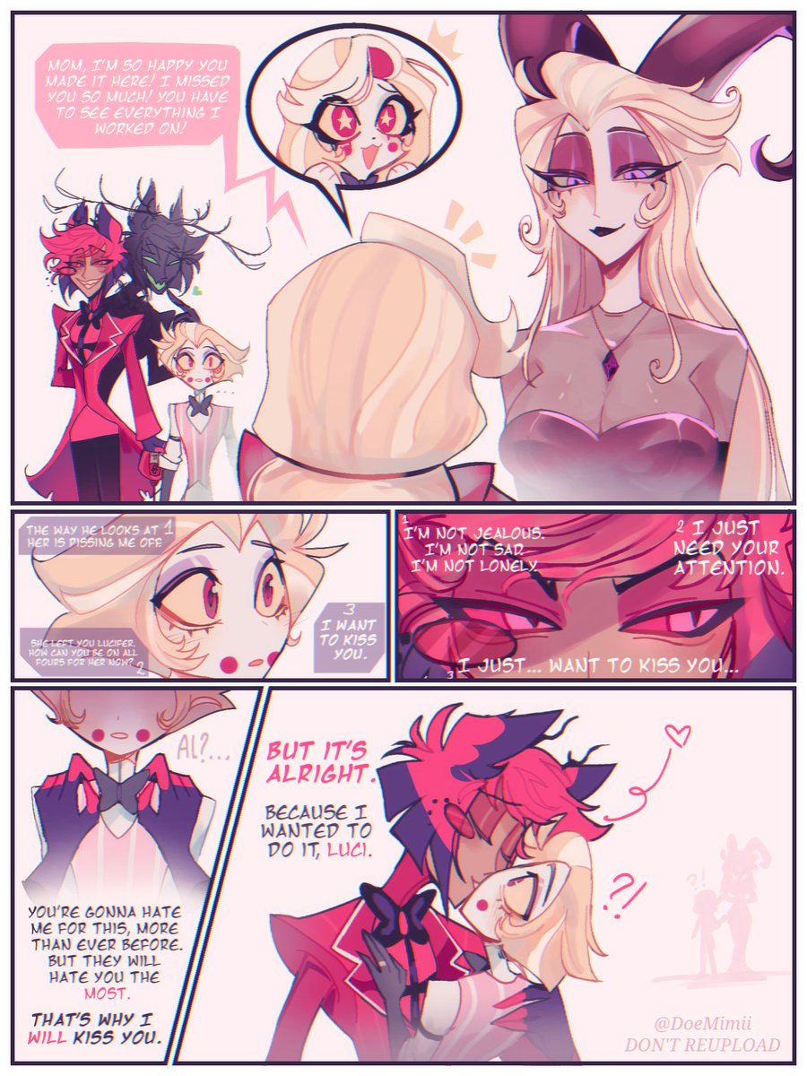 DoeMimii's tweet photo. I want to kiss you. 🩷

#radioapple #hazbinhotel https://t.co/oQicsN7n4C