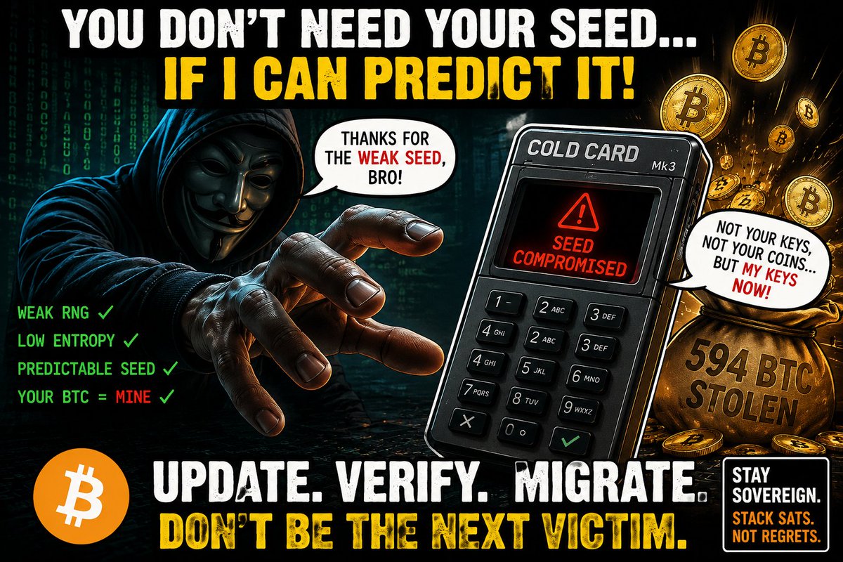 KillerO7's tweet photo. Coldcard Security Incident: What Bitcoin Users Should Know 
#bitcoin #btc #coldcard #security 
https://t.co/kIWKK6q0he https://t.co/LSURhqIi3H