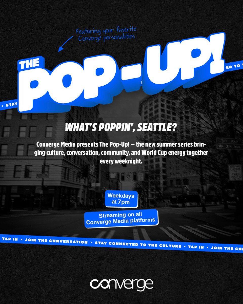 WWConverge's tweet photo. #ThePopUp - Are y’all ready for who’s on The Pop-Up! tonight? Creative Gifted Gab (@Gifted_Gab) and Colman Commons Executive Director Ashleigh McCurdy join host The Big O (@Omarisal) to kick off another week of news, headlines, and cultural conversation. Tune in at 7 p.m.!
Catch The Pop-Up! weeknights at 7 p.m. on the Converge Media YouTube channel: https://t.co/uNGFBk7URp.
#WWConverge #BlackMediaMatters #GiftedGab