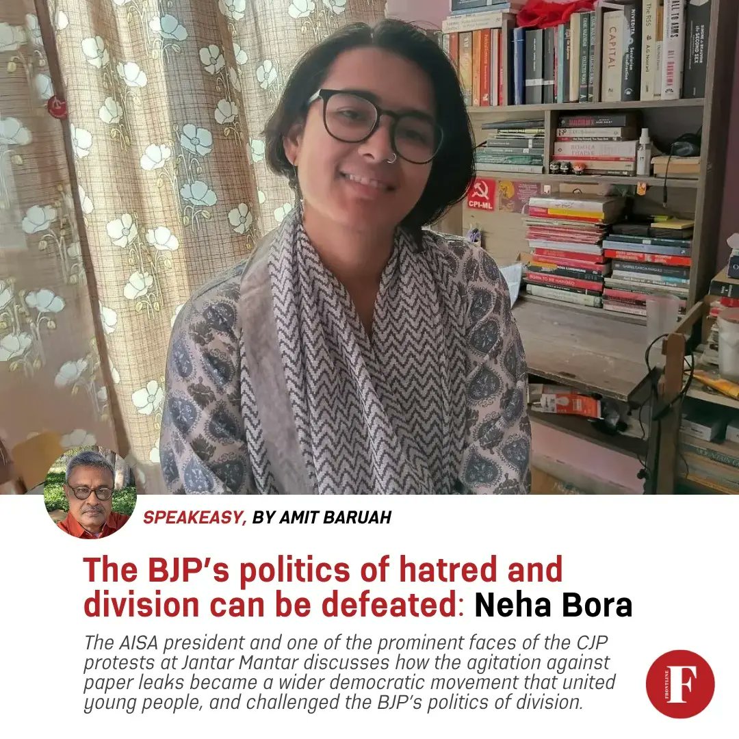 aisa_official_'s tweet photo. A movement against paper leaks became a movement against hate, fear and division.

@neha_aisa speaks to @abaruah64 for Frontline Magazine.

https://t.co/CqTCfc7ddS https://t.co/7f02OpfW51