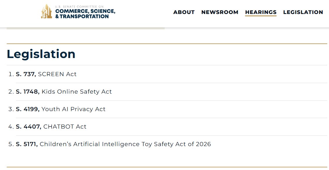 PKOproject's tweet photo. 🚨Senate Commerce marks up KOSA, the SCREEN Act, and other “kids safety” bills this Wednesday at 10 AM ET.

⚠️These bills are sold as child protection.
⚠️Most create new data-collection points and shift power away from parents.
🟠It's also possible that the App Store Accountability Act could get included in the KOSA version that passes out of markup.

➡️Parents should decide what their kids can access, not government mandates.

You are the firewall.

Stay informed → https://t.co/6cB5joN7Rt